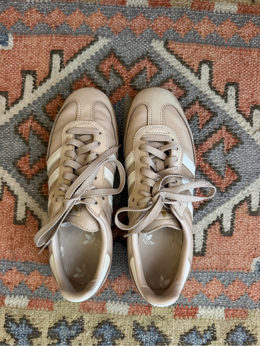 Adidas Women’s Samba Sneakers in Light Beige, Sz 8
